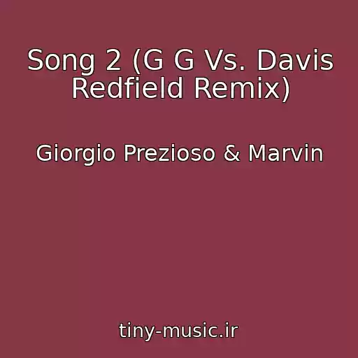 کاور آهنگ Song 2 (G G Vs. Davis Redfield Remix) از Giorgio Prezioso & Marvin