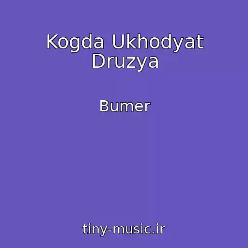 کاور آهنگ Kogda Ukhodyat Druzya از Bumer