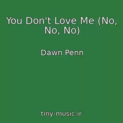 کاور آهنگ You Don't Love Me (No, No, No) از Dawn Penn
