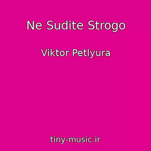کاور آهنگ Ne Sudite Strogo از Viktor Petlyura