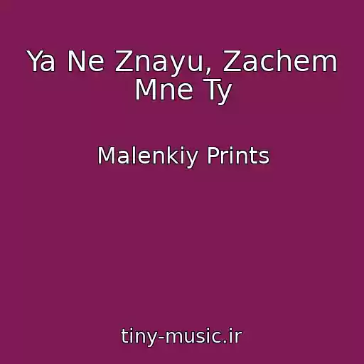 کاور آهنگ Ya Ne Znayu, Zachem Mne Ty از Malenkiy Prints