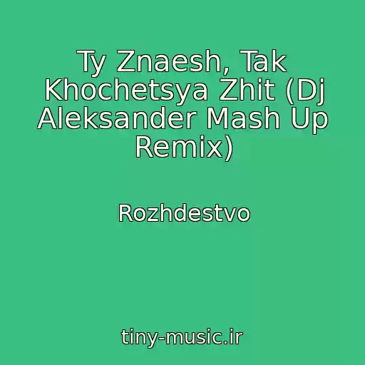 کاور آهنگ Ty Znaesh, Tak Khochetsya Zhit (Dj Aleksander Mash Up Remix) از Rozhdestvo