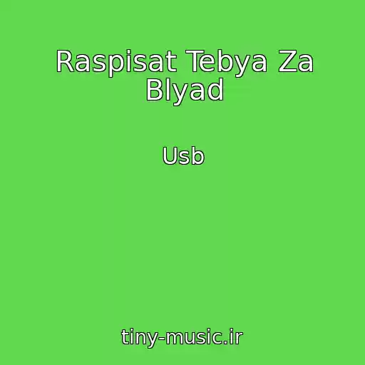 کاور آهنگ Raspisat Tebya Za Blyad از Usb