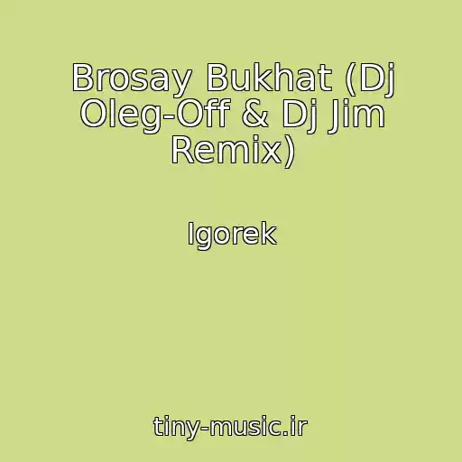 کاور آهنگ Brosay Bukhat (Dj Oleg-Off & Dj Jim Remix) از Igorek
