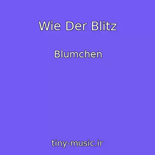 کاور آهنگ Wie Der Blitz از Blumchen