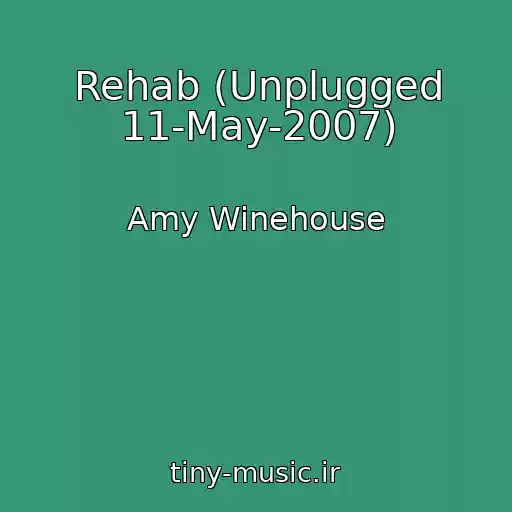 کاور آهنگ Rehab (Unplugged 11-May-2007) از Amy Winehouse