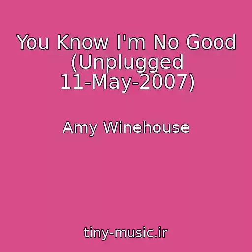 کاور آهنگ You Know I'm No Good (Unplugged 11-May-2007) از Amy Winehouse