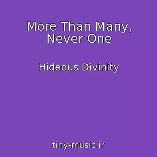 کاور آهنگ More Than Many, Never One از Hideous Divinity