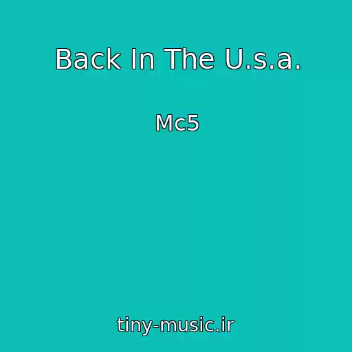کاور آهنگ Back In The U.s.a. از Mc5