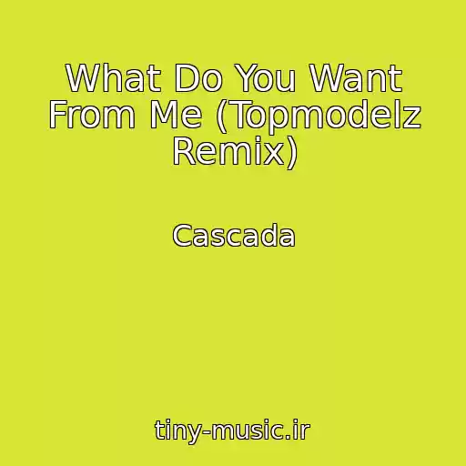کاور آهنگ What Do You Want From Me (Topmodelz Remix) از Cascada