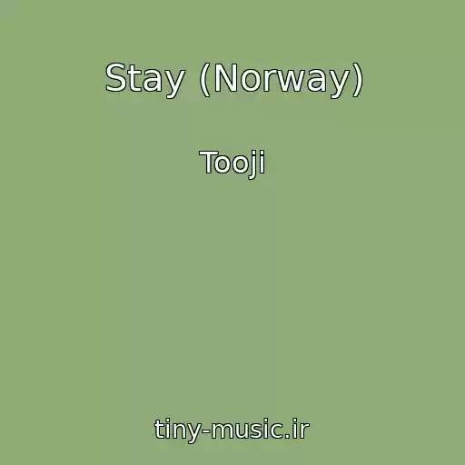 کاور آهنگ Stay (Norway) از Tooji