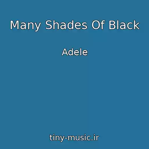 کاور آهنگ Many Shades Of Black از Adele