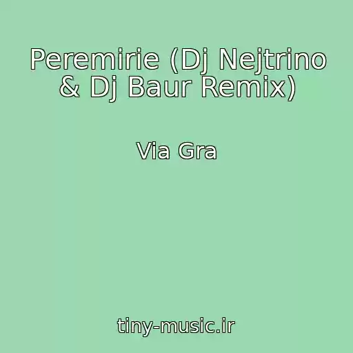 کاور آهنگ Peremirie (Dj Nejtrino & Dj Baur Remix) از Via Gra