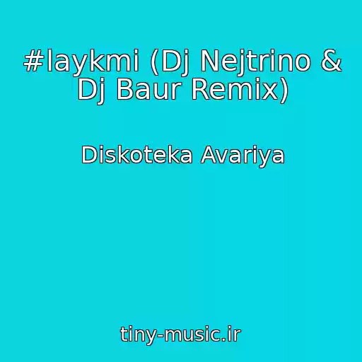 کاور آهنگ #laykmi (Dj Nejtrino & Dj Baur Remix) از Diskoteka Avariya