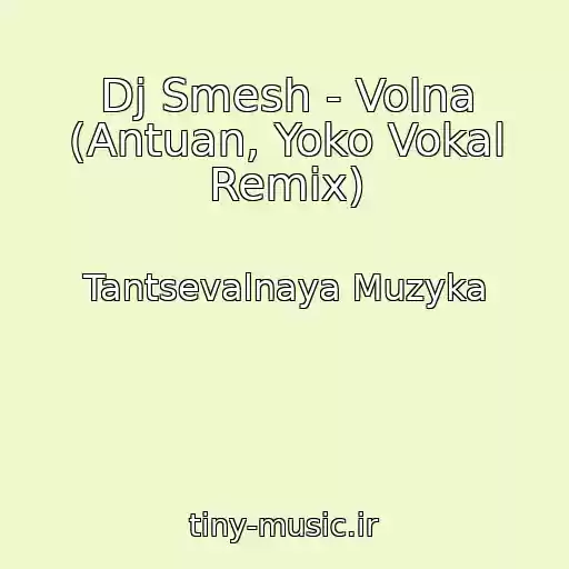 کاور آهنگ Dj Smesh - Volna (Antuan, Yoko Vokal Remix) از Tantsevalnaya Muzyka