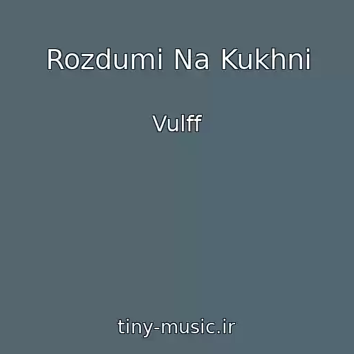 کاور آهنگ Rozdumi Na Kukhnі از Vulff