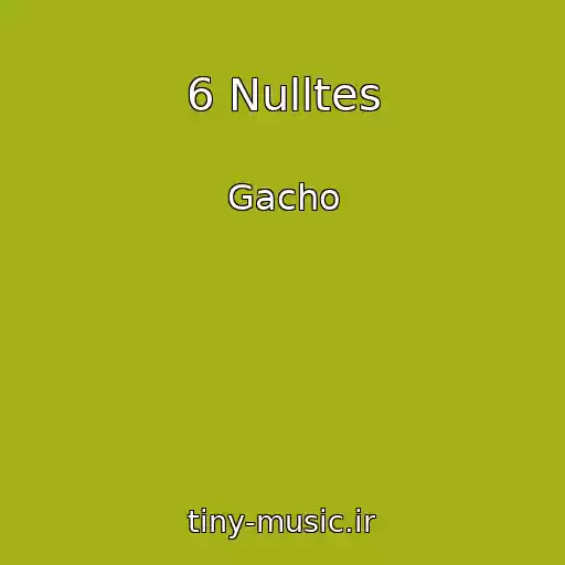 کاور آهنگ 6 Nulltes از Gacho