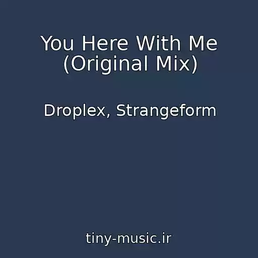کاور آهنگ You Here With Me (Original Mix) از Droplex, Strangeform