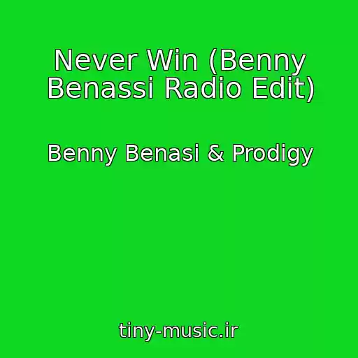 کاور آهنگ Never Win (Benny Benassi Radio Edit) از Benny Benasi & Prodigy