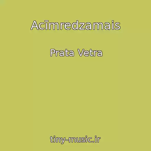 کاور آهنگ Acīmredzamais از Prata Vetra