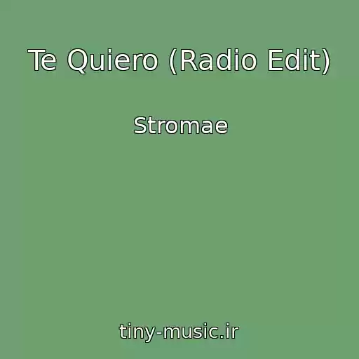 کاور آهنگ Te Quiero (Radio Edit) از Stromae