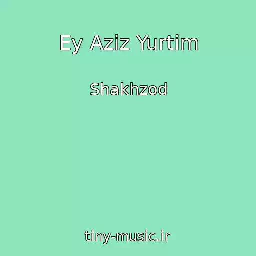 کاور آهنگ Ey Aziz Yurtim از Shakhzod