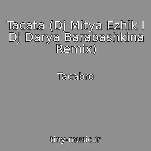کاور آهنگ Tacata (Dj Mitya Ezhik I Dj Darya Barabashkina Remix) از Tacabro