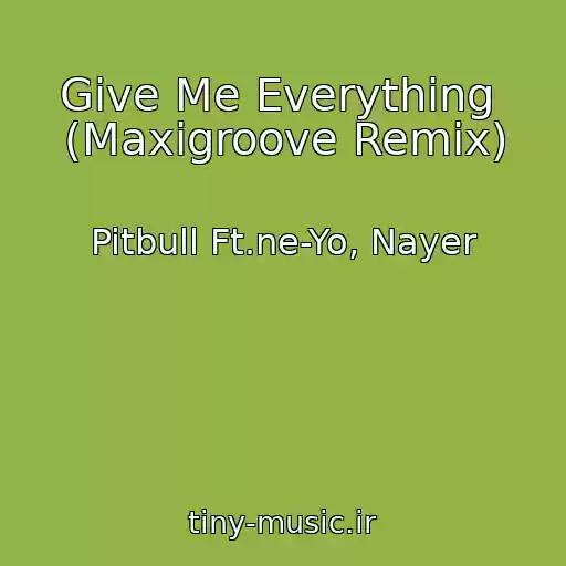 کاور آهنگ Give Me Everything  (Maxigroove Remix) از Pitbull Ft.ne-Yo, Nayer