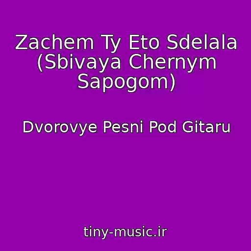 کاور آهنگ Zachem Ty Eto Sdelala (Sbivaya Chernym Sapogom) از Dvorovye Pesni Pod Gitaru
