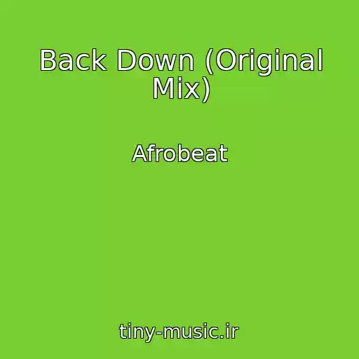 کاور آهنگ Back Down (Original Mix) از Afrobeat