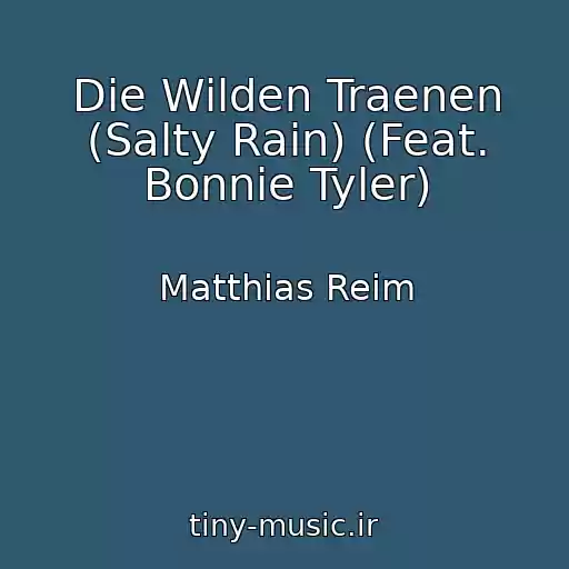 کاور آهنگ Die Wilden Traenen (Salty Rain) (Feat. Bonnie Tyler) از Matthias Reim