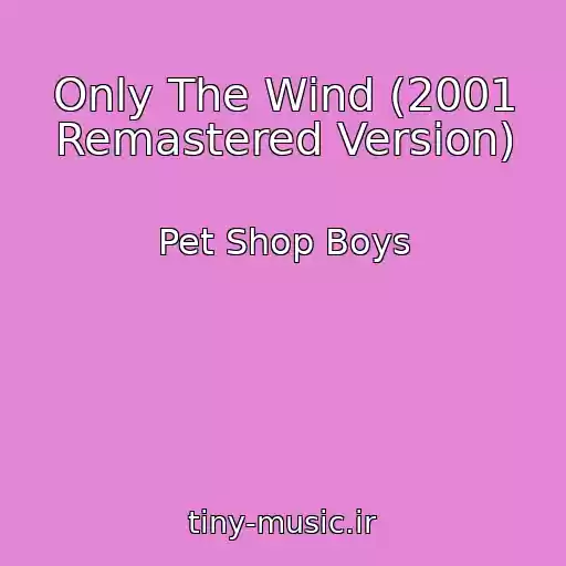کاور آهنگ Only The Wind (2001 Remastered Version) از Pet Shop Boys