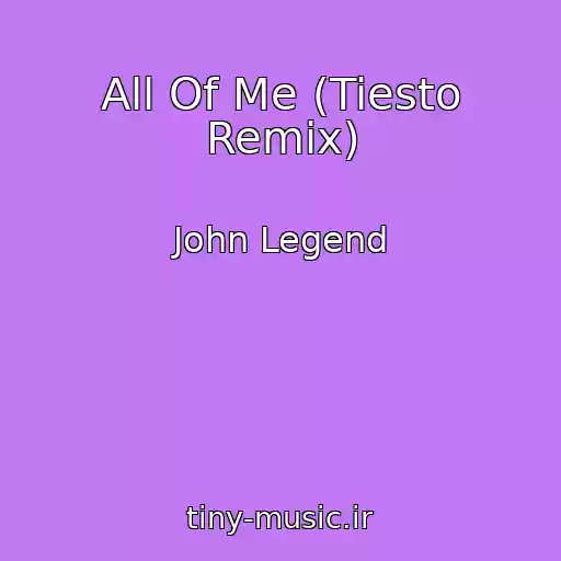 کاور آهنگ All Of Me (Tiesto Remix) از John Legend