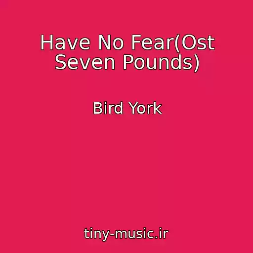 کاور آهنگ Have No Fear(Ost Seven Pounds) از Bird York