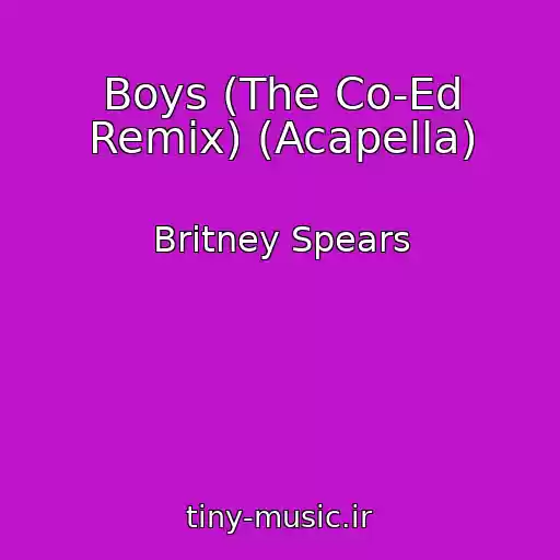 کاور آهنگ Boys (The Co-Ed Remix) (Acapella) از Britney Spears