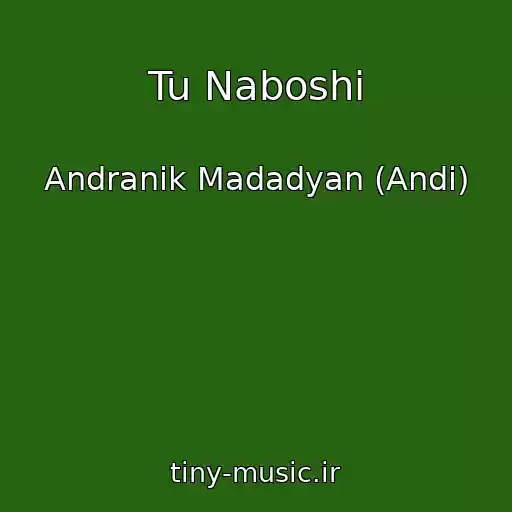 کاور آهنگ Tu Naboshi از Andranik Madadyan (Andi)