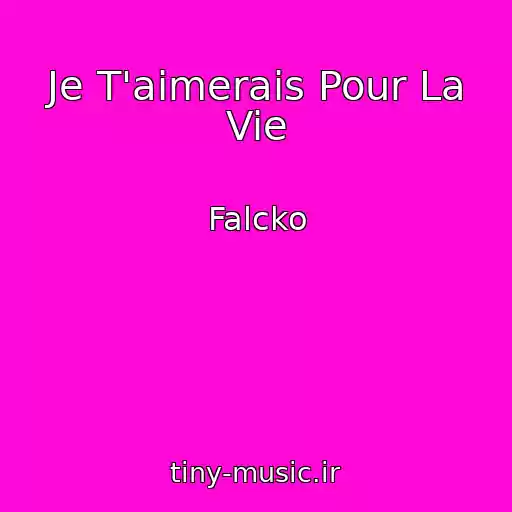کاور آهنگ Je T'aimerais Pour La Vie از Falcko