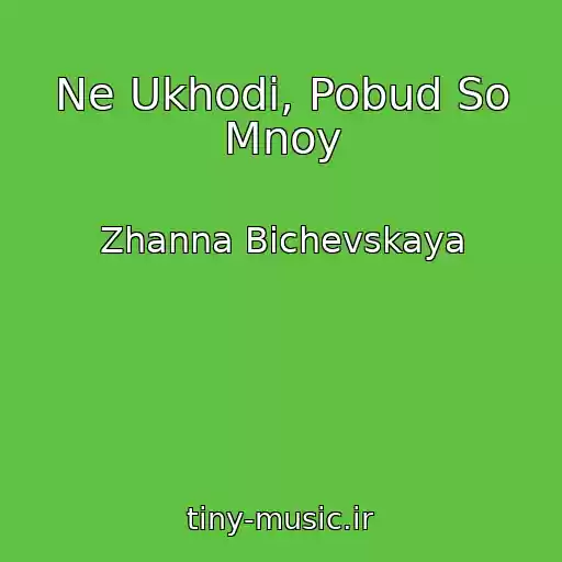 کاور آهنگ Ne Ukhodi, Pobud So Mnoy از Zhanna Bichevskaya