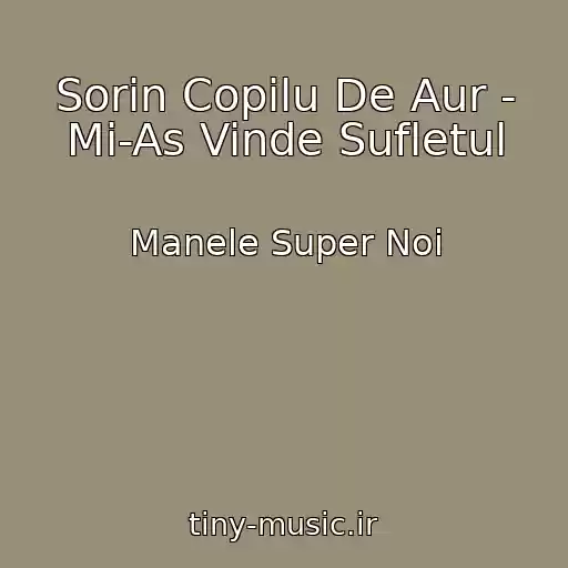 کاور آهنگ Sorin Copilu De Aur - Mi-As Vinde Sufletul از Manele Super Noi