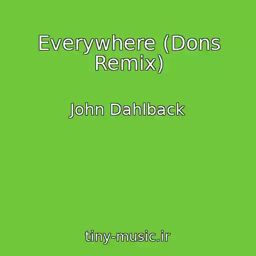 کاور آهنگ Everywhere (Dons Remix) از John Dahlback