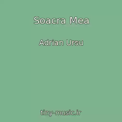 کاور آهنگ Soacra Mea از Adrian Ursu