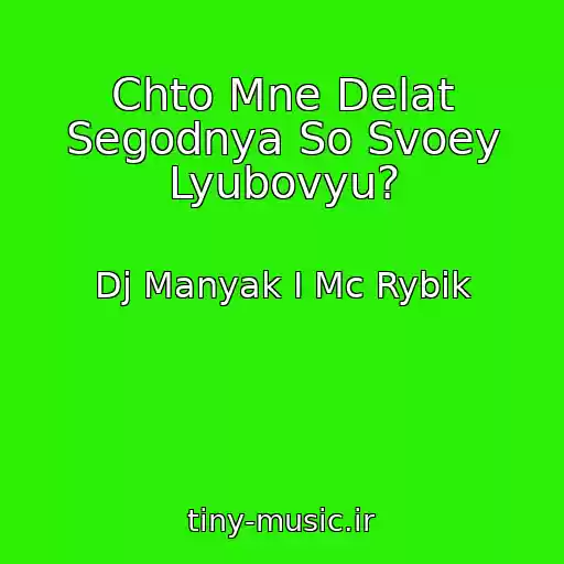 کاور آهنگ Chto Mne Delat Segodnya So Svoey Lyubovyu? از Dj Manyak I Mc Rybik
