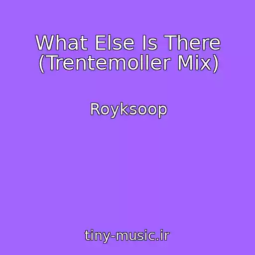 کاور آهنگ What Else Is There (Trentemoller Mix) از Royksoop