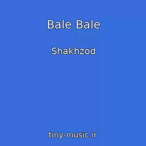 کاور آهنگ Bale Bale از Shakhzod