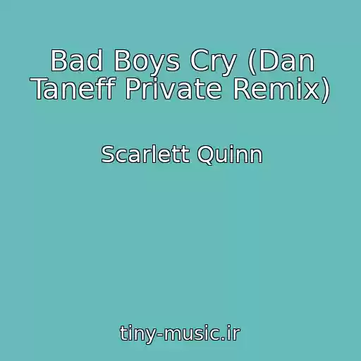 کاور آهنگ Bad Boys Cry (Dan Taneff Private Remix) از Scarlett Quinn