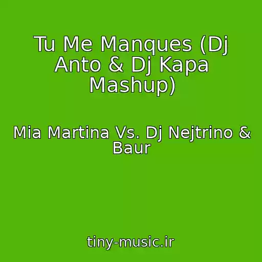 کاور آهنگ Tu Me Manques (Dj Anto & Dj Kapa Mashup) از Mia Martina Vs. Dj Nejtrino & Baur