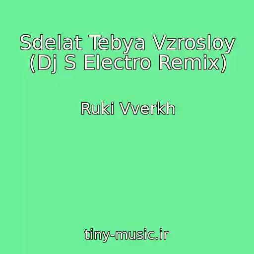 کاور آهنگ Sdelat Tebya Vzrosloy (Dj S Electro Remix) از Ruki Vverkh