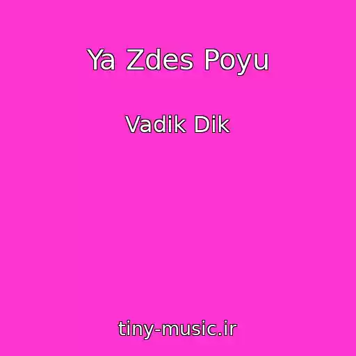کاور آهنگ Ya Zdes Poyu از Vadik Dik