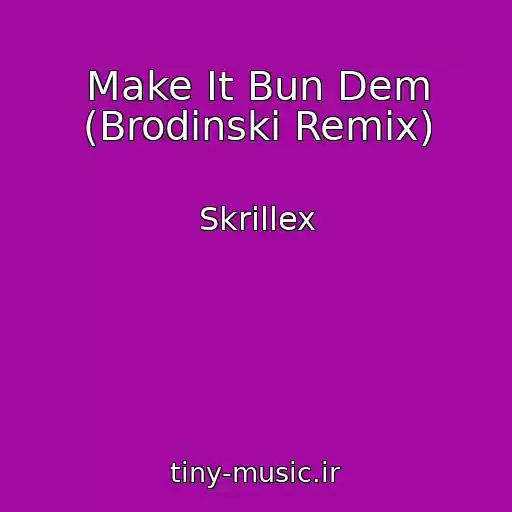 کاور آهنگ Make It Bun Dem (Brodinski Remix) از Skrillex