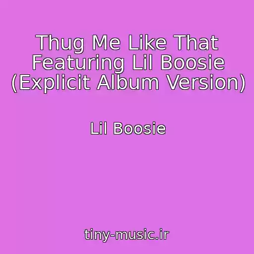کاور آهنگ Thug Me Like That Featuring Lil Boosie (Explicit Album Version) از Lil Boosie